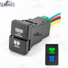 Dual Push Button Switch LED Light Bar/Spot Light+Wire For 4Runner Tacoma Tundra