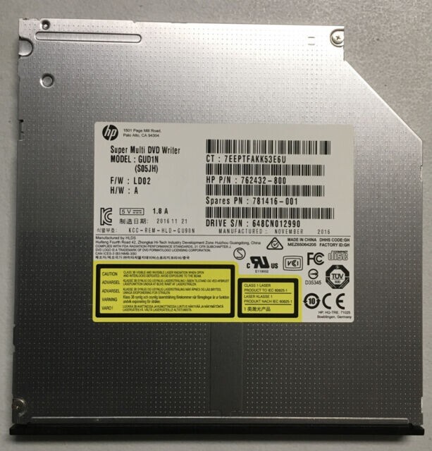HP Gud0n Super Multi DVD Writer 762432800 Slim Laptop for sale online
