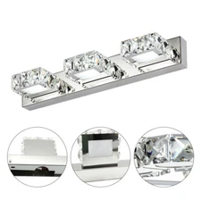Crystal Wall Sconce Lighting Bathroom Vanity Wall Light Over Mirror Light LED