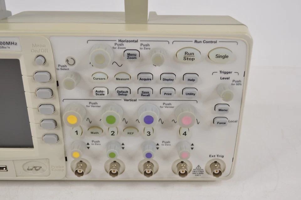 Agilent DSO1014A Oscilloscope 100 MHz 4 Channel w/ Probes TESTED WORKING - Image 3 of 4