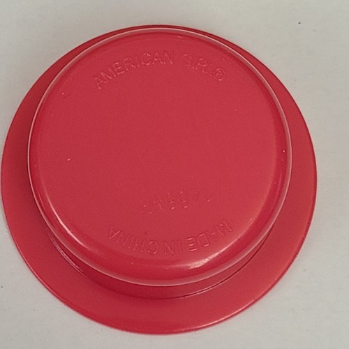 American Girl 18" Doll Cafe Bistro Pink Plate and Pet Bowl - Picture 4 of 12