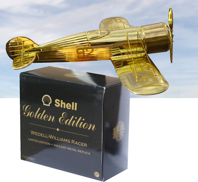 Shell Model Airplanes SHELL Golden Edition WEDELL-WILLIAMS RACER Model Airplane, Diecast ...