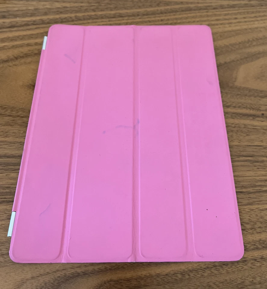 Genuine Apple iPad 2 Pink Leather Folding Case Magnetic Safety Child Kids - Image 2 of 4