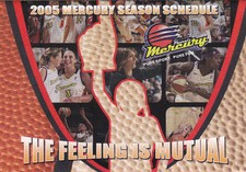 2005 PHOENIX MERCURY WNBA BASKETBALL POCKET SCHEDULE