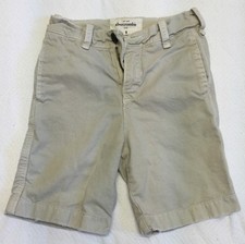 Abercrombie Kids Khaki Flat Front Shorts Sz 8 EUC