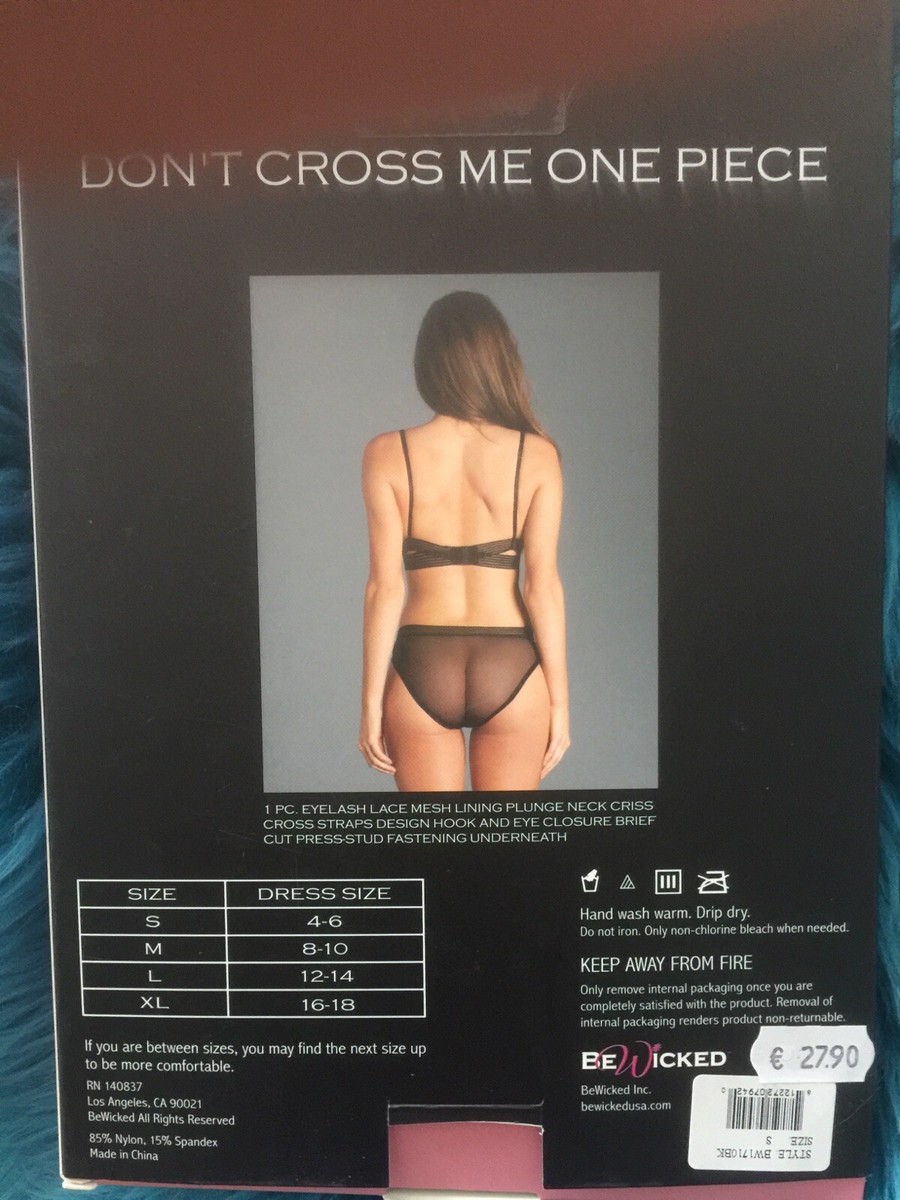 Body schwarz sexy Dessous Be Wicked Beate Uhse Gr. S | eBay.de