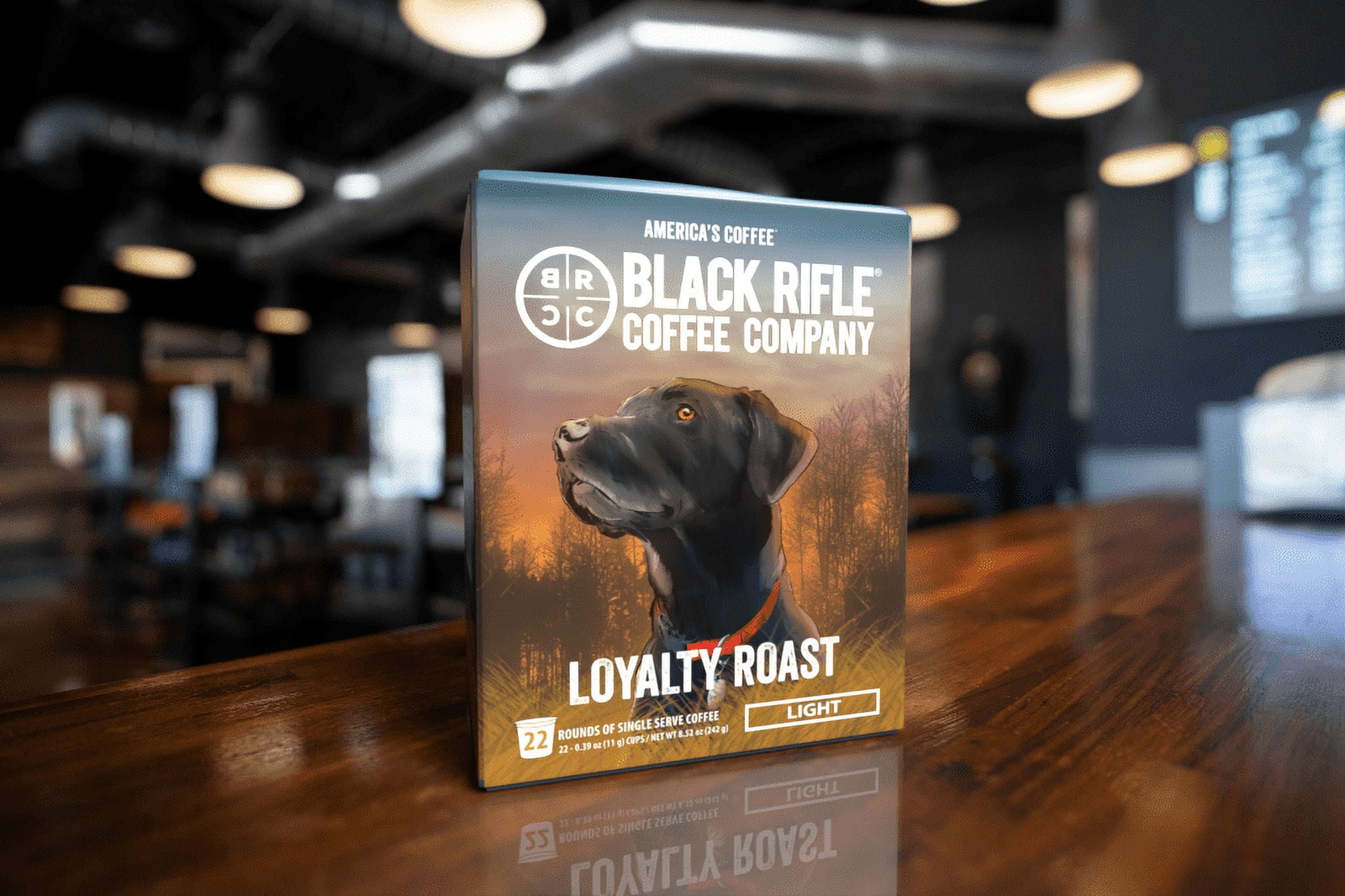 (2 Pack) Black Rifle Coffee Loyalty Roast KCup Pods Light Roast 22 Ct