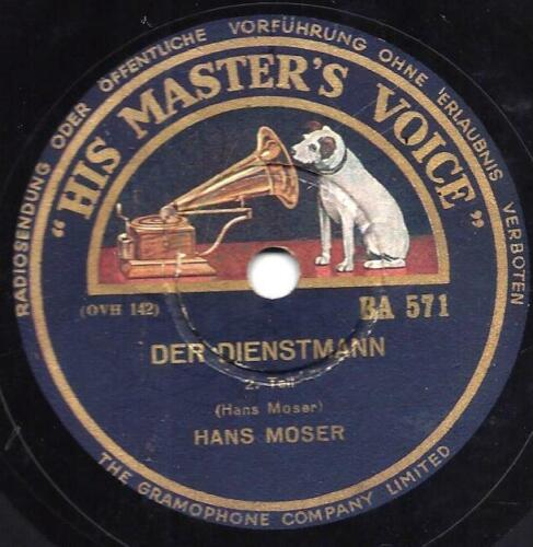 Hans Moser : Der Dienstmann -Humoristischer  Vortrag 1930er Jahre - Bild 1 von 2