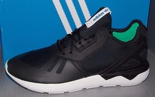 BOYS ADIDAS TUBULAR RUNNER K in colors BLACK / BLACK / SURGRN SIZE 7