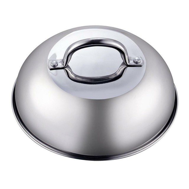 Grill Cooking Steaming Dome Lid Cover Stainless Steel Cookware 9.5 Inch