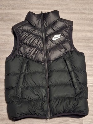 Nike Men s Medium M NSW Down Fill Windrunner Black Puffer Vest Style 928859-010