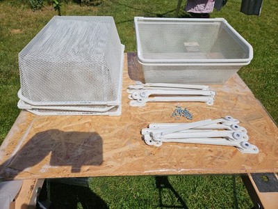 IKEA, Pax, 5x Komplement Netzdrahtkorb 50x35 + Auszugschienen