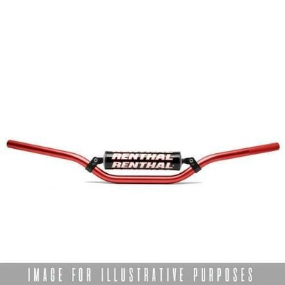Renthal 7/8 22mm 5.0 Zoll Trial Lenker 660 H-Bar Gepolstert Trials Red Gas Gas