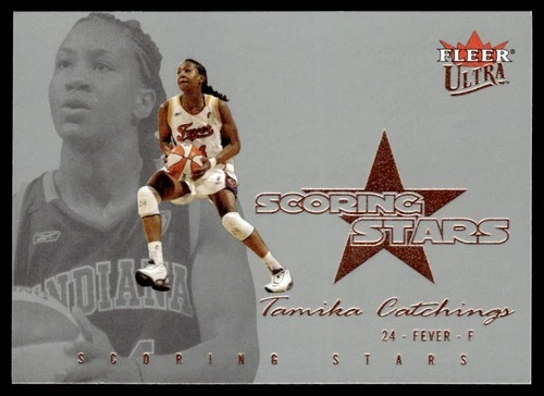 2004-05 Fleer Ultra WNBA Scoring Stars Tamika Catchings #3 SS A