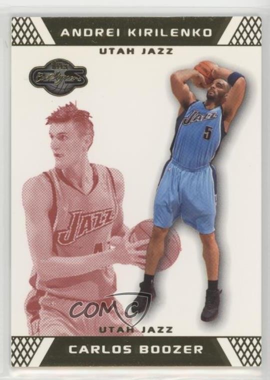2007-08 Topps Co-Signers Gold Red 12/109 Carlos Boozer Andrei Kirilenko #9 1u6