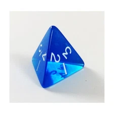 Koplow Jumbo Dice Jumbo d4 - Translucent Blue New