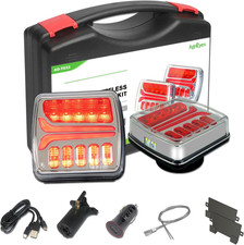Rechargeable Wireless Magnetic LED Trailer Lights Kit for Trucks  RVs