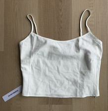 Princess Polly White Solid Spaghetti Strap Camisole Tank Top Women  s US 8