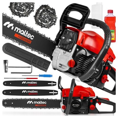 MalTec Benzin- Motorsäge- Kettensäge MasterCut5700W |5,7PS|58CC|2xKetten+2xSchwe