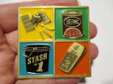 Geocache Plaque Original Stash Geocoin Beans GPS Satellite Geocaching LOGO Coin