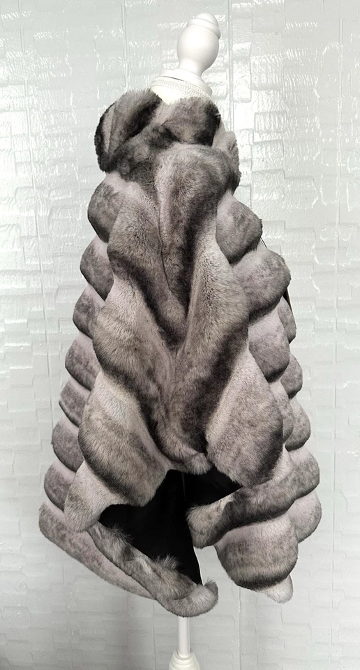 Capa Belle Fare Gris Ombré Imitación Piel Cremallera Talla TALLA ÚNICA AUTÉNTICA NUEVA CON ETIQUETAS Foto 4 de 4