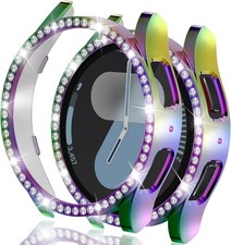Bling Case for Samsung Galaxy Watch 7 44mm with Big Shiny Diamonds Bumper