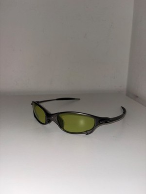 Oakley Juliet Sonnenbrille X-Metal schwarzes Gestell grüne Iridium Gläser Vintage