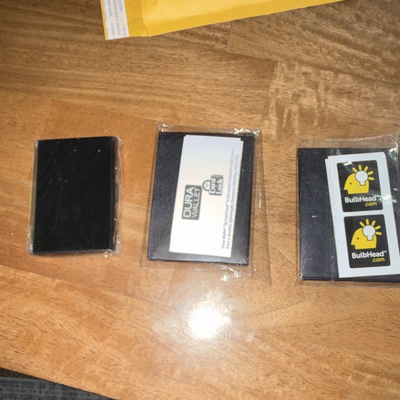 2 Dura wallets and 1 card case frequency blocking protection 