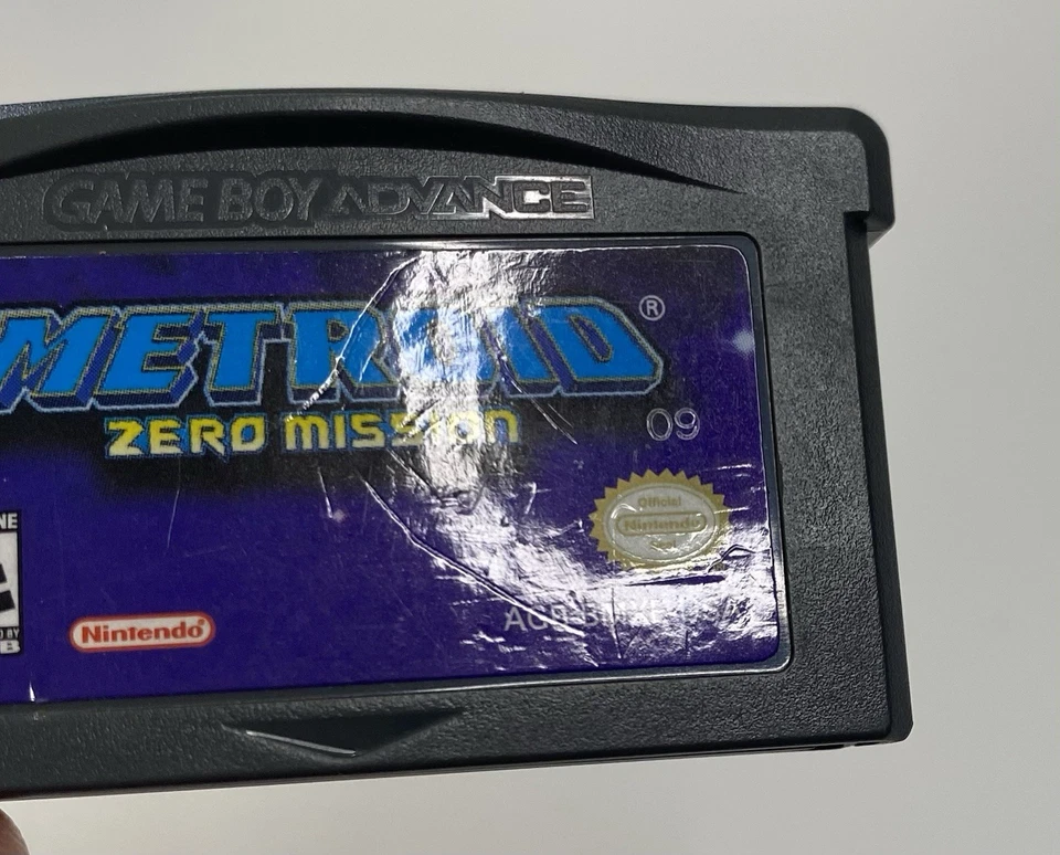 Metroid Zero Mission (Nintendo Game Boy Advance, 2004) Auténtico Probado Funciona Foto 3 de 4