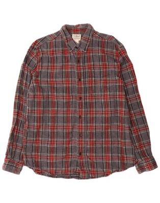 L.L.BEAN Herren leicht tailliertes Flanellhemd Large bunt kariert BW08
