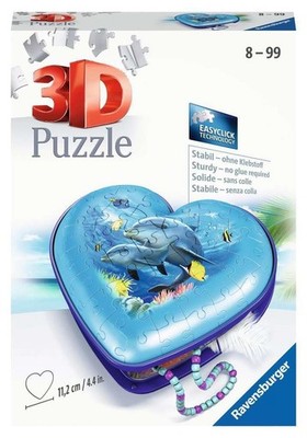 3D Puzzle Unterwasserwelt Herzschatulle 54 Teile Ravensburger Aufbewahrungsbox