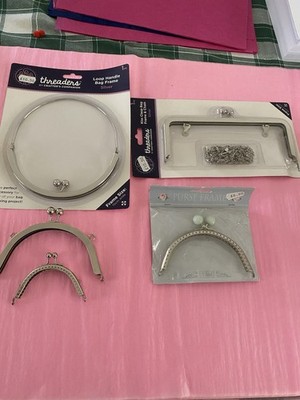 THREADERS/TILDA Bag/Purse Frames Job LOT Silver/Metal Probably New maybe Vintage
