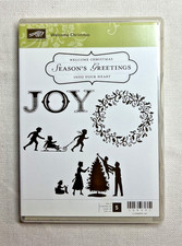 Stampin' Up "Welcome Christmas" 120597 5 Stamp Set LIGHTLY USED RETIRED