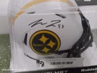 Pat Freiermuth Signed Pittsburgh Steelers Mini Helmet Lunar Colorway Beckett COA
