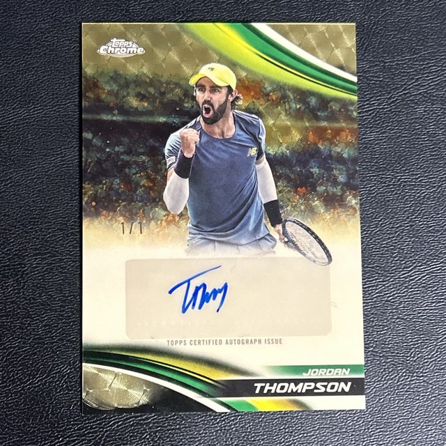 2025 Topps Chrome Tennis Jordan Thompson 1/1 Superfractor Auto
