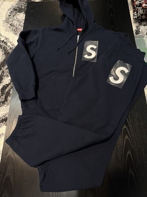 紺 Mサイズ S Logo Zip Up Hooded Sweatshirt Supreme S Logo Zip Up Hooded Sweatshirt Navy Men's - FW23 - US