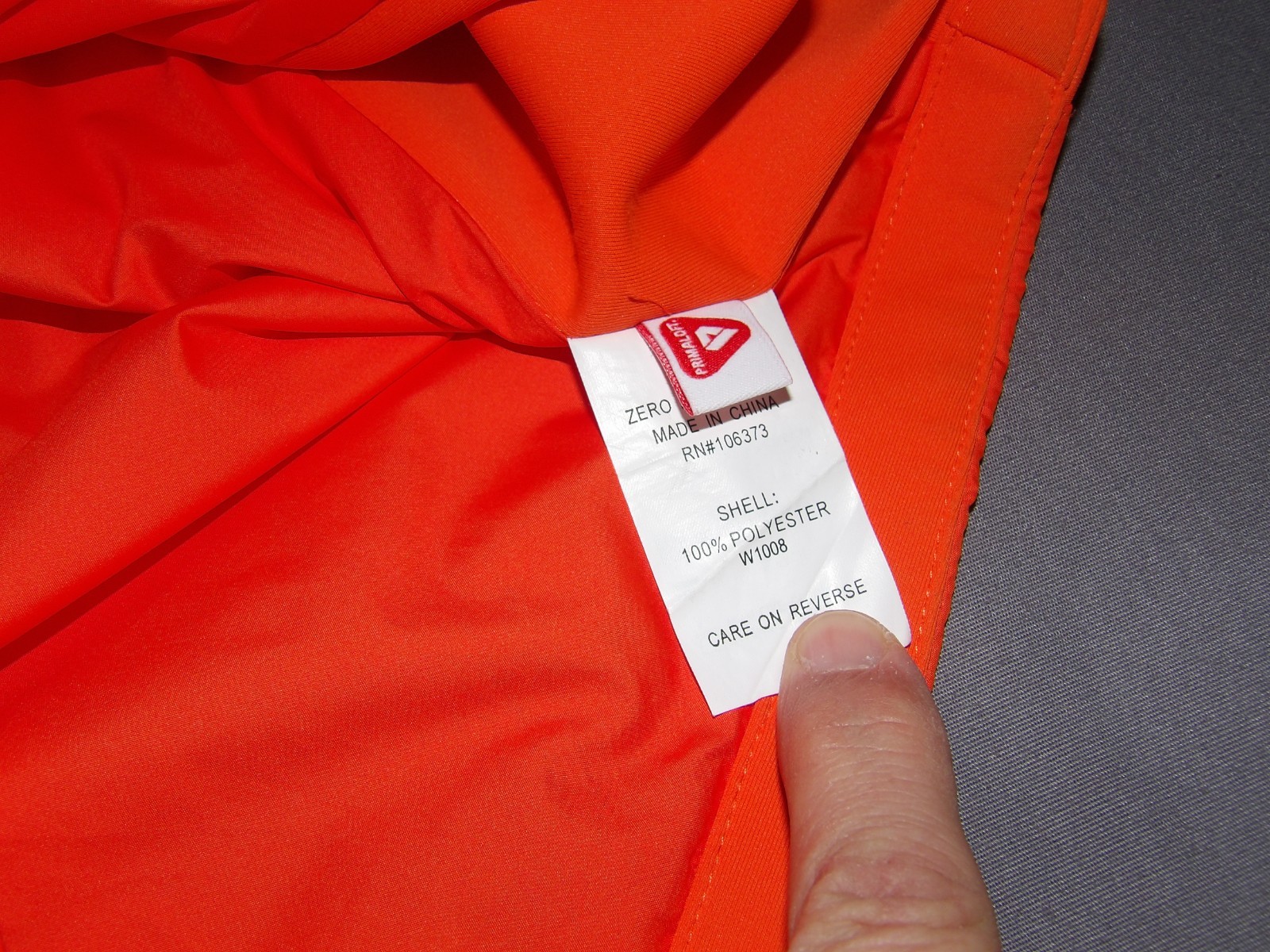 Zero Restriction PrimaLoft Insulated Orange Zip-U… - image 9