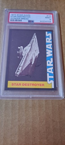 1977 Wonder Bread Star Wars #14 Star Destroyer — PSA 9