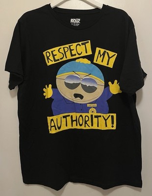 South Park Respect My Authority Cartman Black T Shirt X-Large Comedy Central
