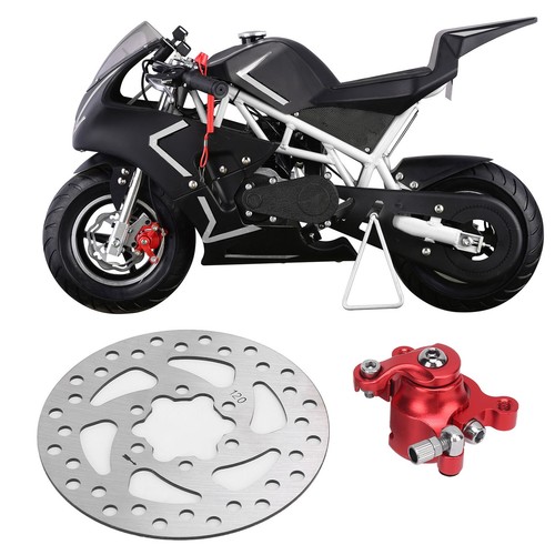 New Car 4.7in Brake Disc Red Caliper Parts For MBX10 MBX11 Moto Rear Mini Bike - Picture 6 of 24