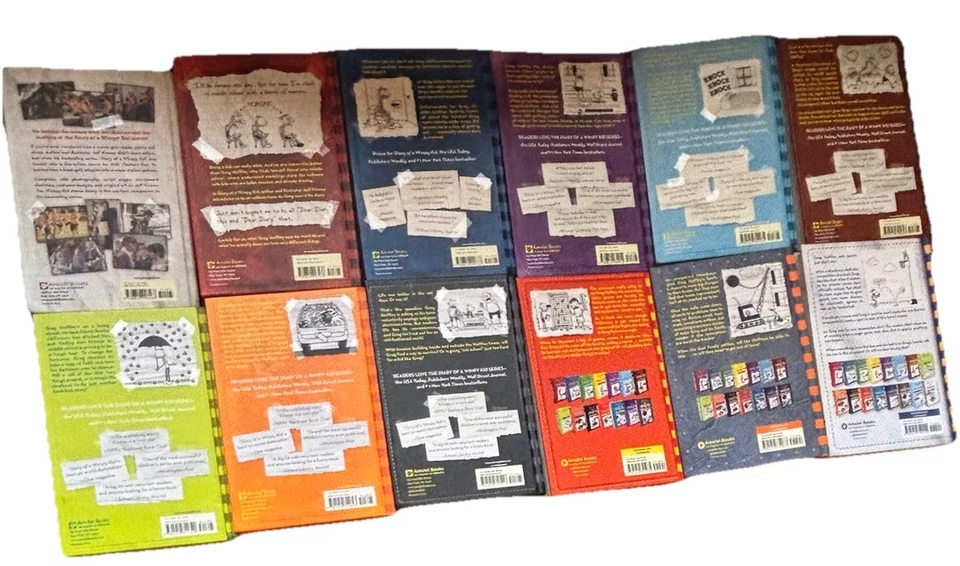Lot of 12 Diary of a Wimpy Kid HC By Jeff Kinney Movie Book + 1,2,5 - 11, 14, 16 - Image 4 of 4