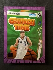 LUKA DONCIC #1 2023-24 PANINI DONRUSS CRUNCH TIME PURPLE PRESS PROOF