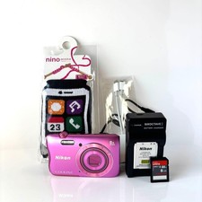 Nikon Coolpix S3700 Pink Slim Digital Camera Excellent Condition