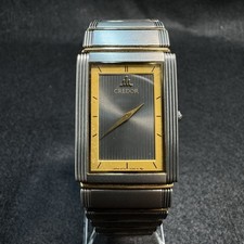 SEIKO Credor 2F70-5130 18KT Yellow Gold Titanium Vintage Watch Serviced