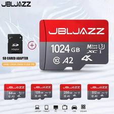 1TB Micro SD Memory Card Class 10 A2 4K High Speed TF Card for Devices