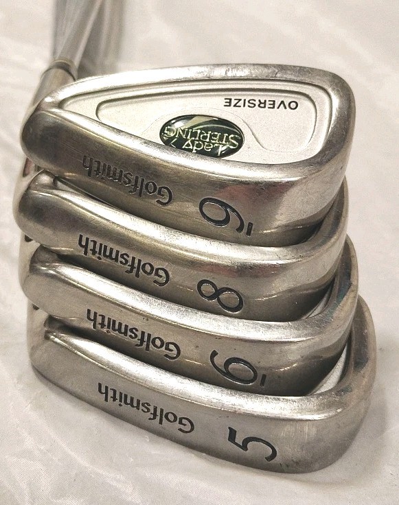 Goldsmith Lady Sterling Oversize RH Iron Set.TT Lite (L) Steel Shafts.