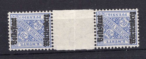 Württemberg 264a ZS ZWISCHENSTEG MNH Mint (y74886