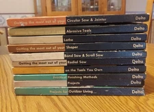 Lot of 10 Deltacraft Power Tool/Construction Books 1954-8.75” x 5.75” Hardcover