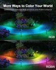 Lumary Smart LED Pathway Lights 4-Pack RGBAI Color Changing Low Voltage Landscap — photo 2