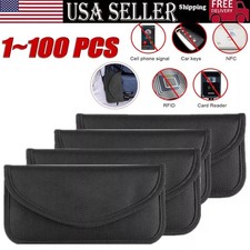 NEW Faraday Bag Cell Phone Wallet Blocker Radiation Signal Shielding Case Lot